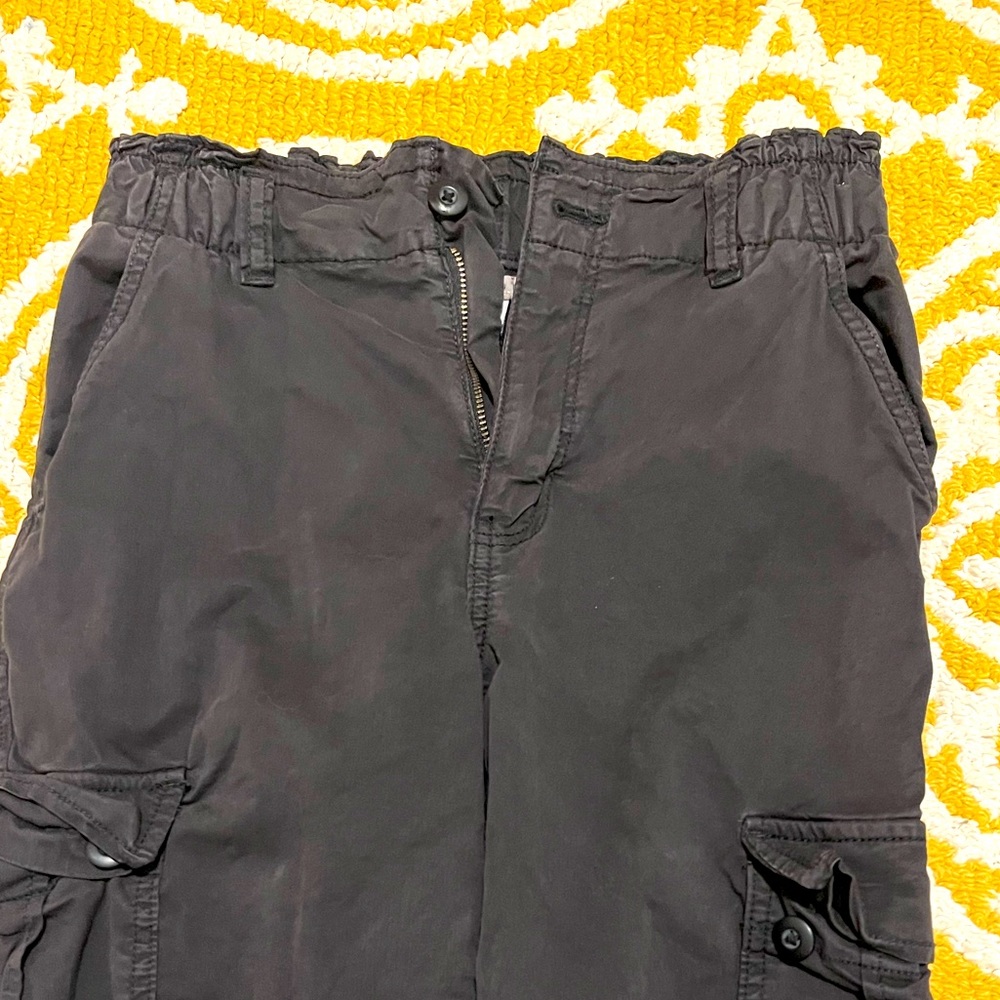 Black cargo pants barley worn